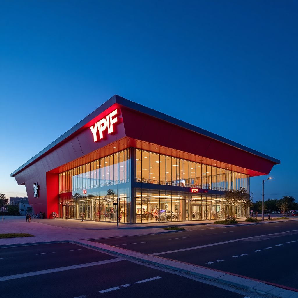 Estación YPF moderna